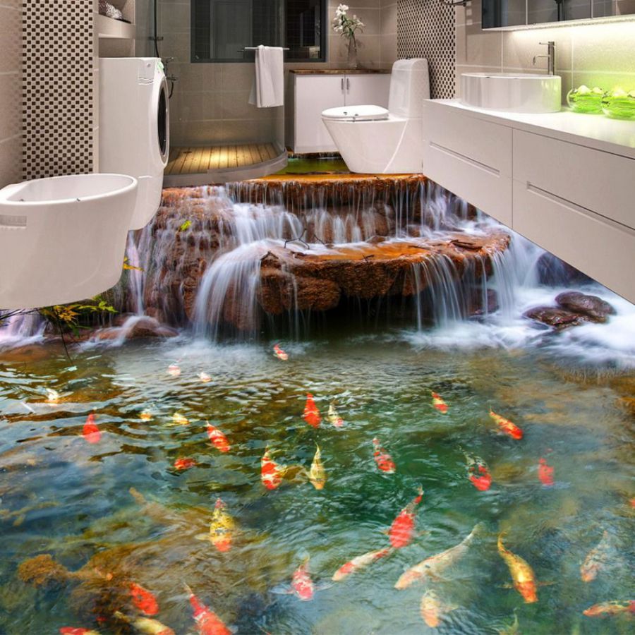 Epoxy-Lantai-3D-Air-Terjun
